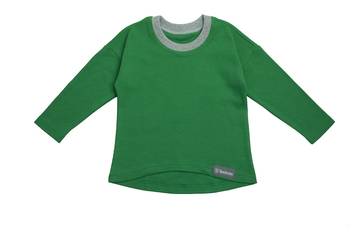 Лонгслив-оверсайз "Зеленый" ЛС-2-ЗЕЛ (размер 74) - Лонгсливы - интернет гипермаркет детской одежды Смартордер