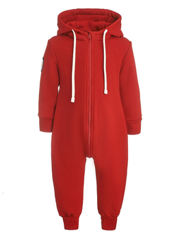 Комбинезон из футера "Красный" ТКМ-КРАСН (размер 98) - Комбинезоны от 0 до 3 лет - интернет гипермаркет детской одежды Смартордер